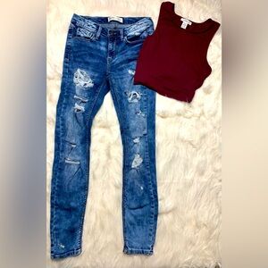 Mudd low rise skinny jeans